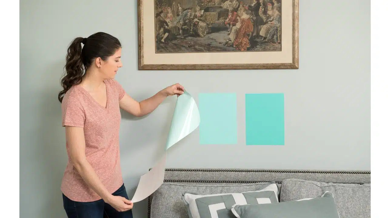 Compare paint colors with paint swatches